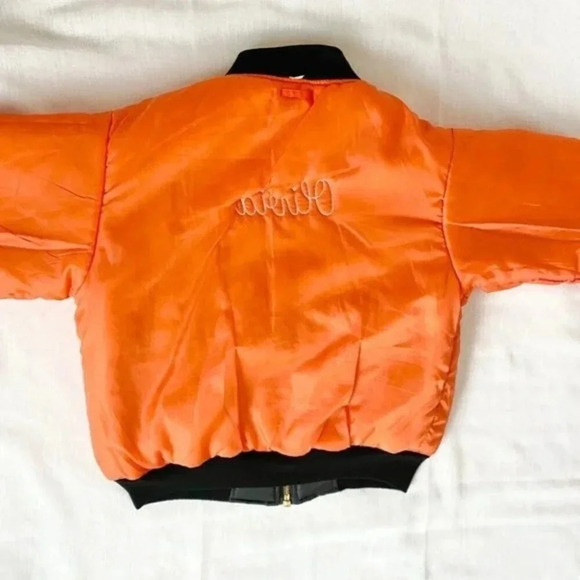 MA-1 Reversible Water repellent Bomber Jacket Embroidered OLIVIA - Picture 14 of 16